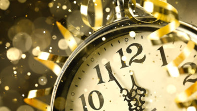 Nearly Twelve O'clock Midnight,New Year Concept.